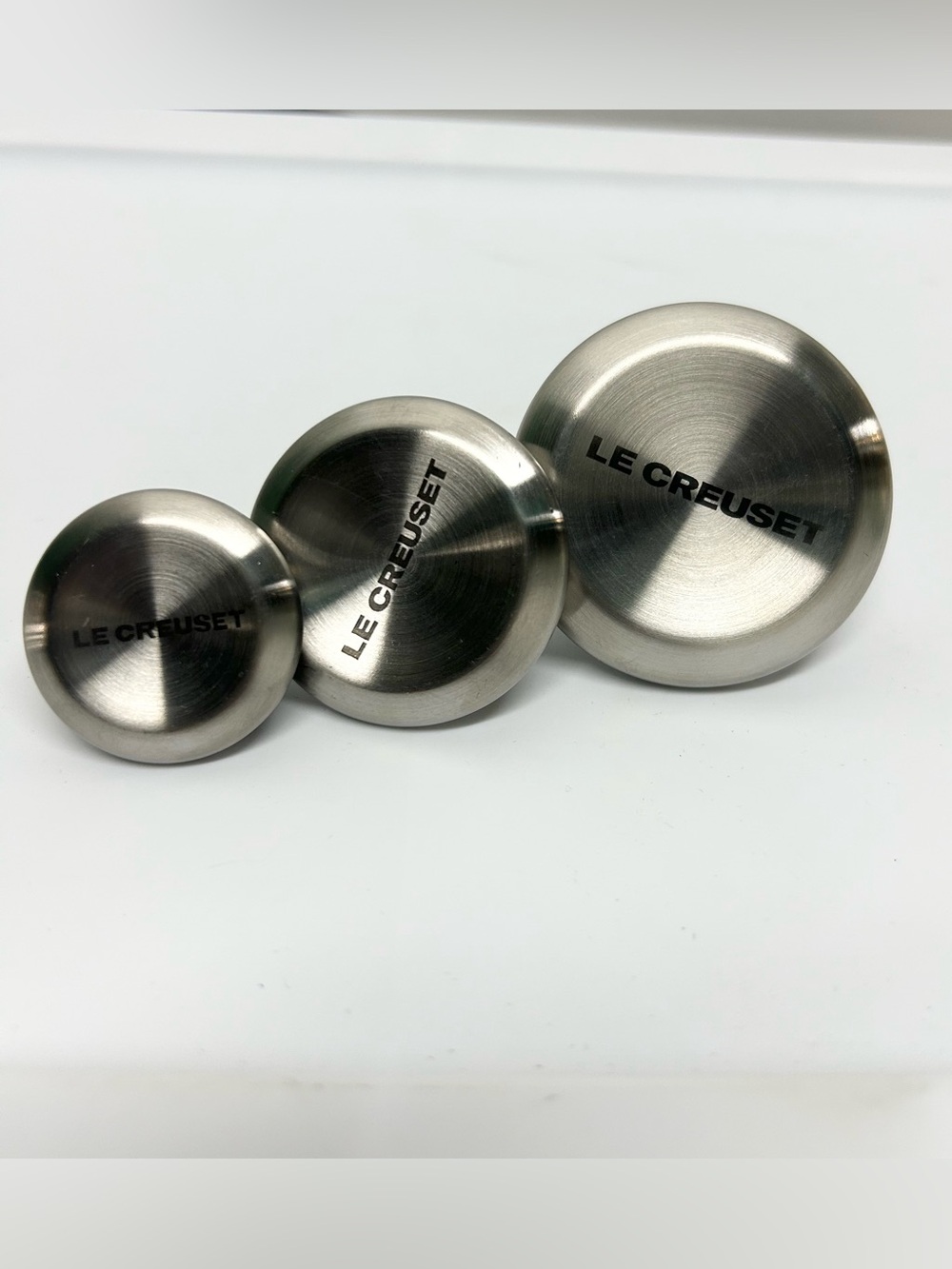 Le Creuset 3 Knob Set Stainless Steel (Small, Medium, Large)